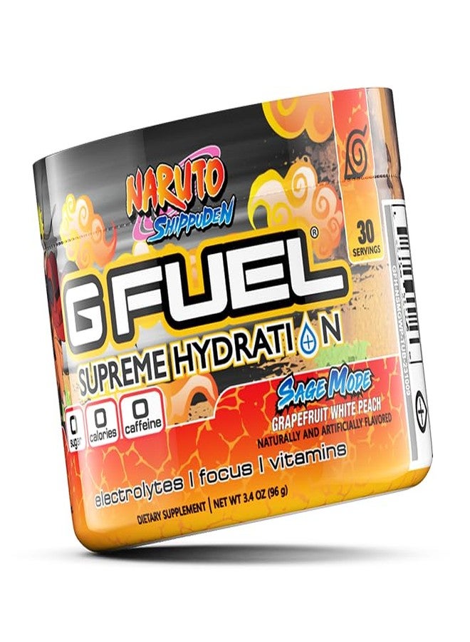G Fuel Naruto Sage Supreme Hydration, Electrolyte Powder Mix for Energy & Focus, Sugar & Caffeine Free Supplement with Essential Vitamins & Minerals, Grapefruit WhitePeach Flavor, 3.3 oz - 30 Servings - Image 2